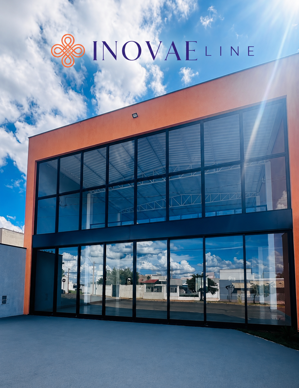 Fachada do novo espaço produtivo da Inovae Line